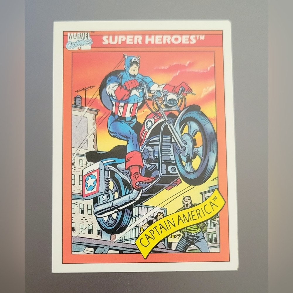 Captain America 1990 Marvel Impel Comic Book Card Series 1 #31